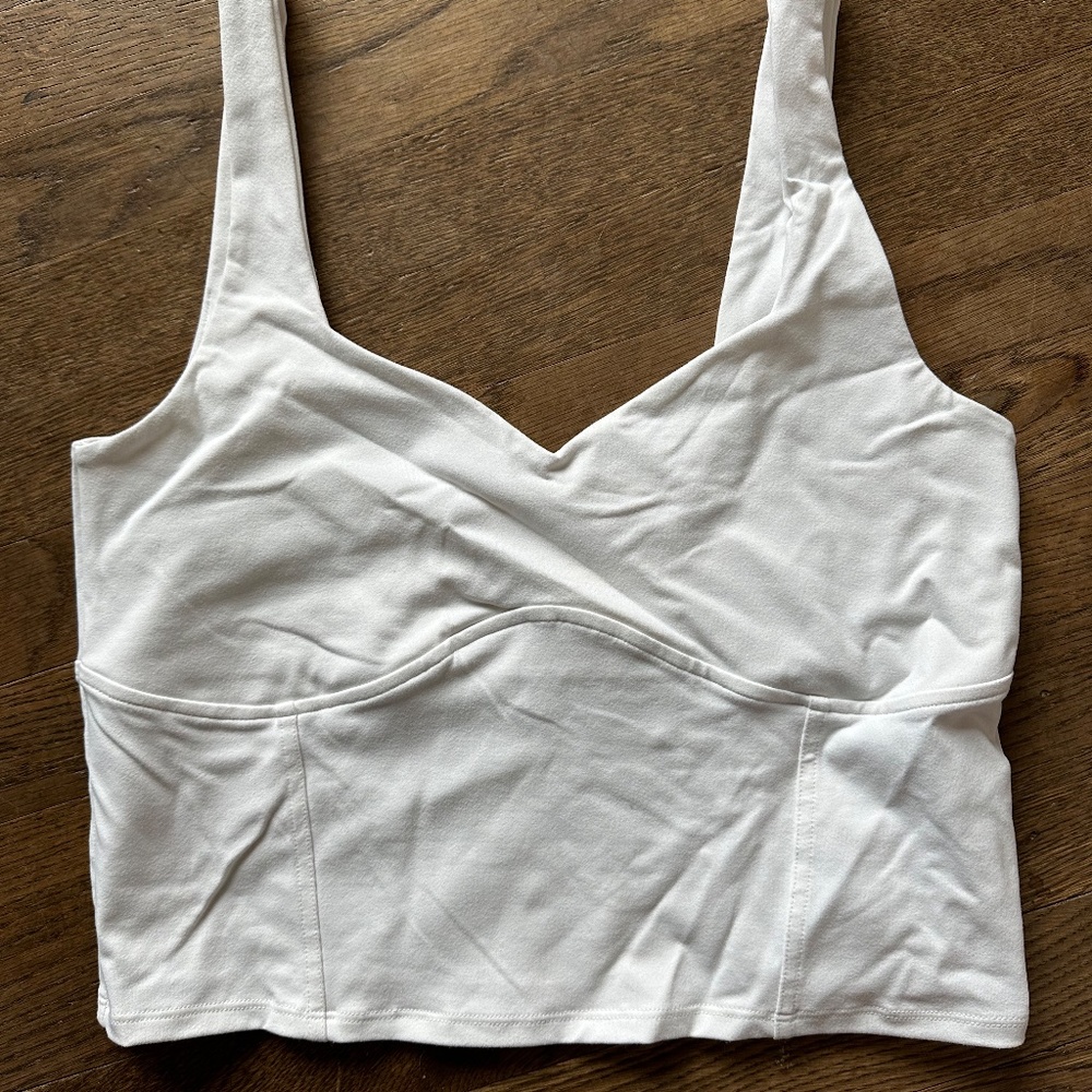 White Corset Tank